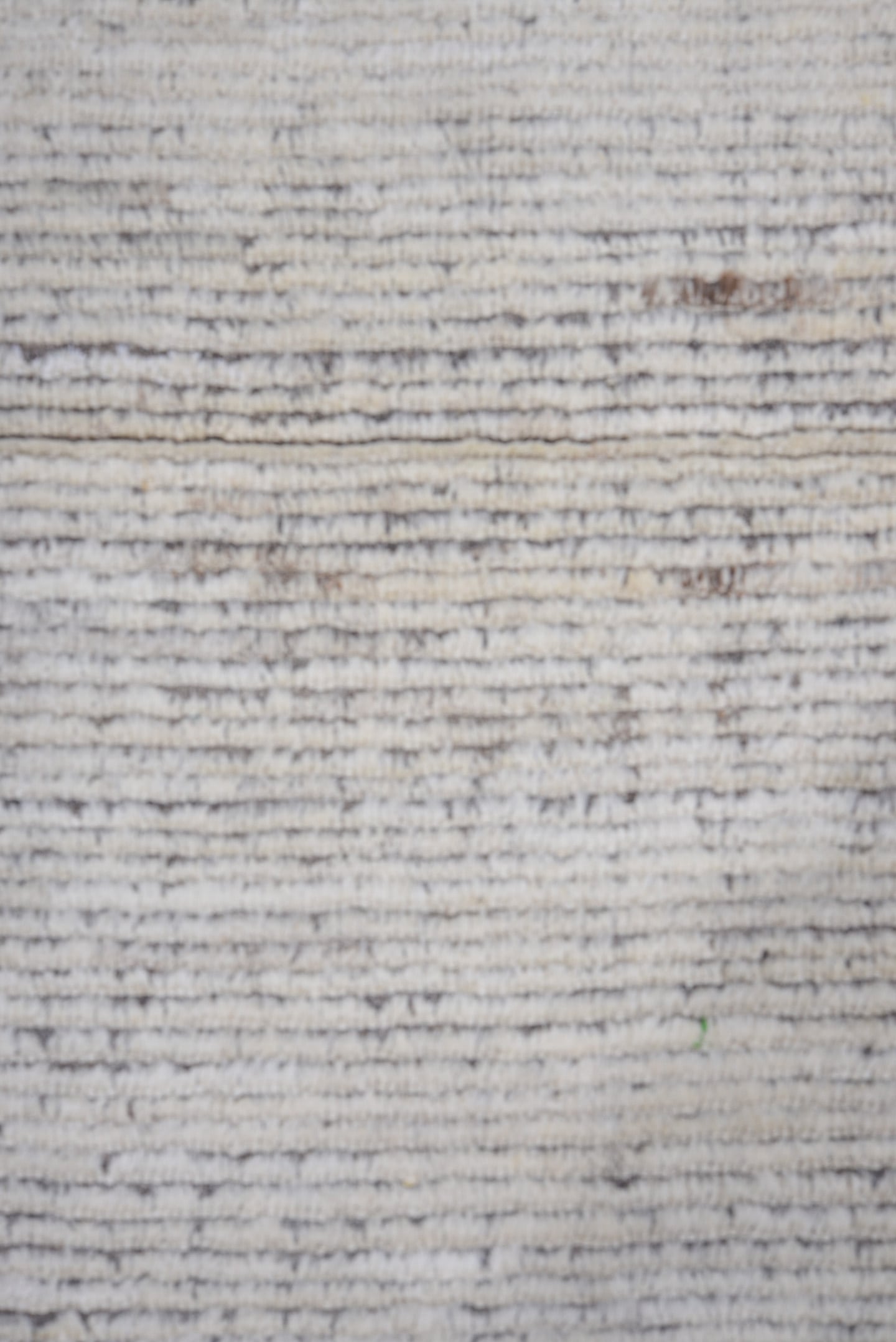 3' x 10' one-of-a-kind handmade vintage Tulu runner rug. Color palette: ivory, charcoal, taupe, gray, black, beige
