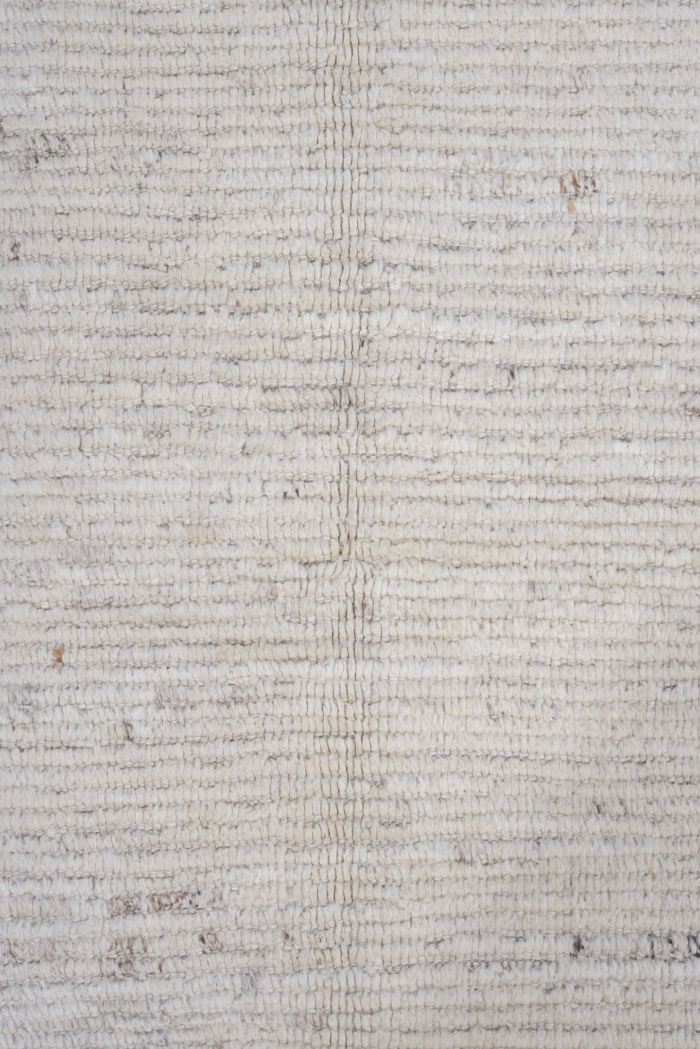 6' x 15' one-of-a-kind handmade vintage Tulu rug. Color palette: ivory, cream, taupe, beige, charcoal, gray, black