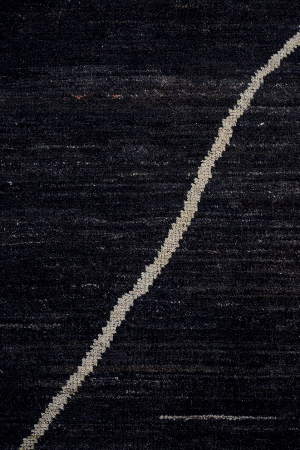 10' x 12' one-of-a-kind handmade vintage Tulu large size rug. Color palette: charcoal, ivory, gray, black
