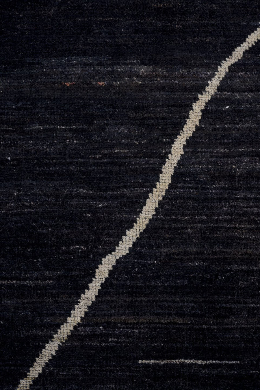 10' x 12' one-of-a-kind handmade vintage Tulu large size rug. Color palette: charcoal, ivory, gray, black