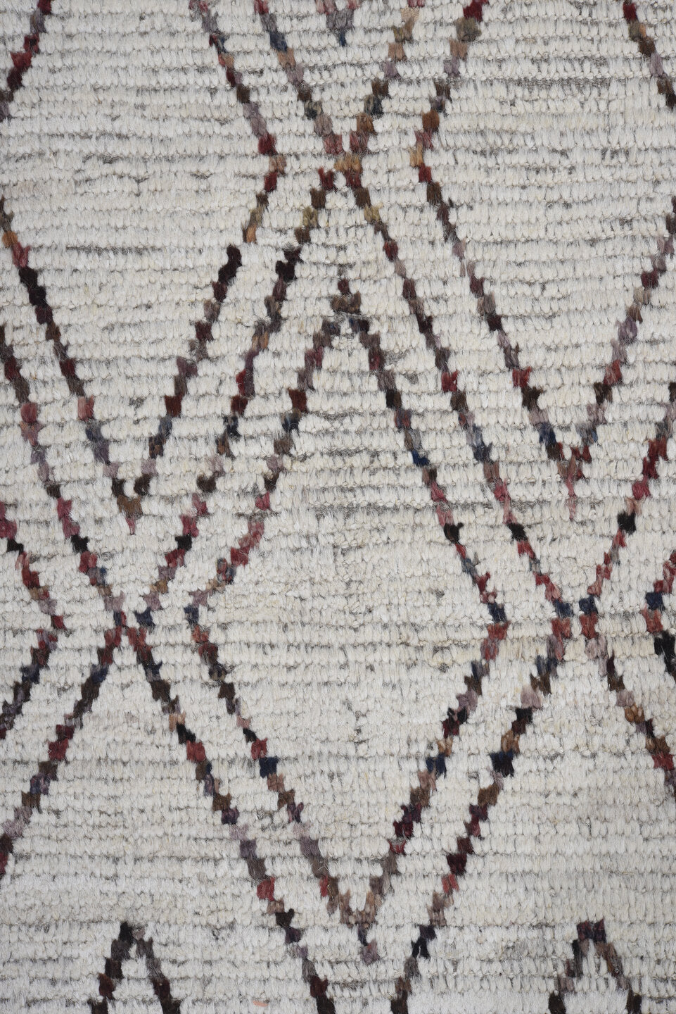 9' x 11' one-of-a-kind handmade vintage Tulu large size rug. Color palette: black, blue, charcoal, dark gray, dim gray