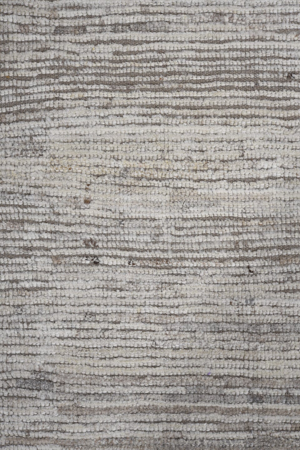 11' x 13' one-of-a-kind handmade vintage Tulu oversize rug. Color palette: ivory, taupe, cream, beige, gray