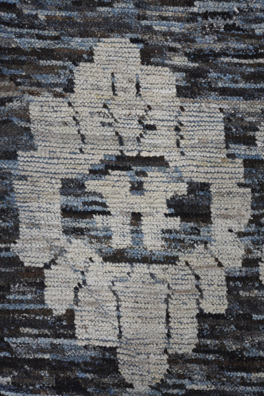 10' x 14' one-of-a-kind handmade vintage Oushak large size rug. Color palette: charcoal, ivory, slate, gray, taupe, black