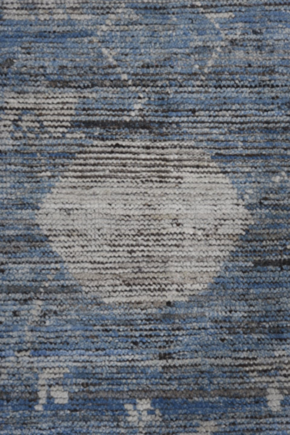 10' x 13' one-of-a-kind handmade vintage Oushak large size rug. Color palette: blue, ivory, slate, steel_blue, gray