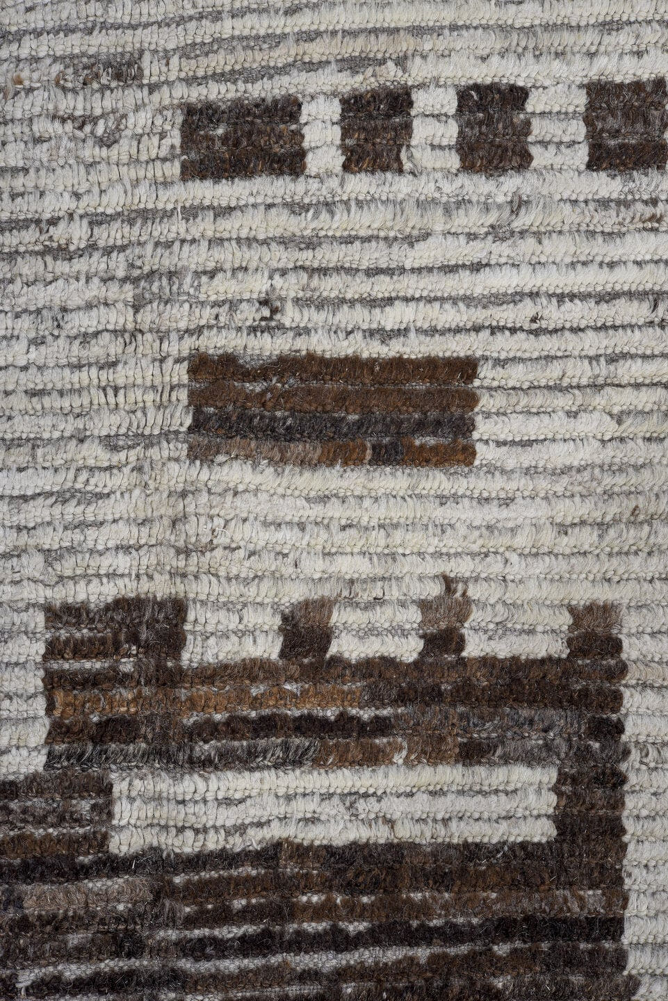 14' x 16' one-of-a-kind handmade vintage Tulu oversize rug. Color palette: ivory, charcoal, taupe, blush, pale_blue, gray