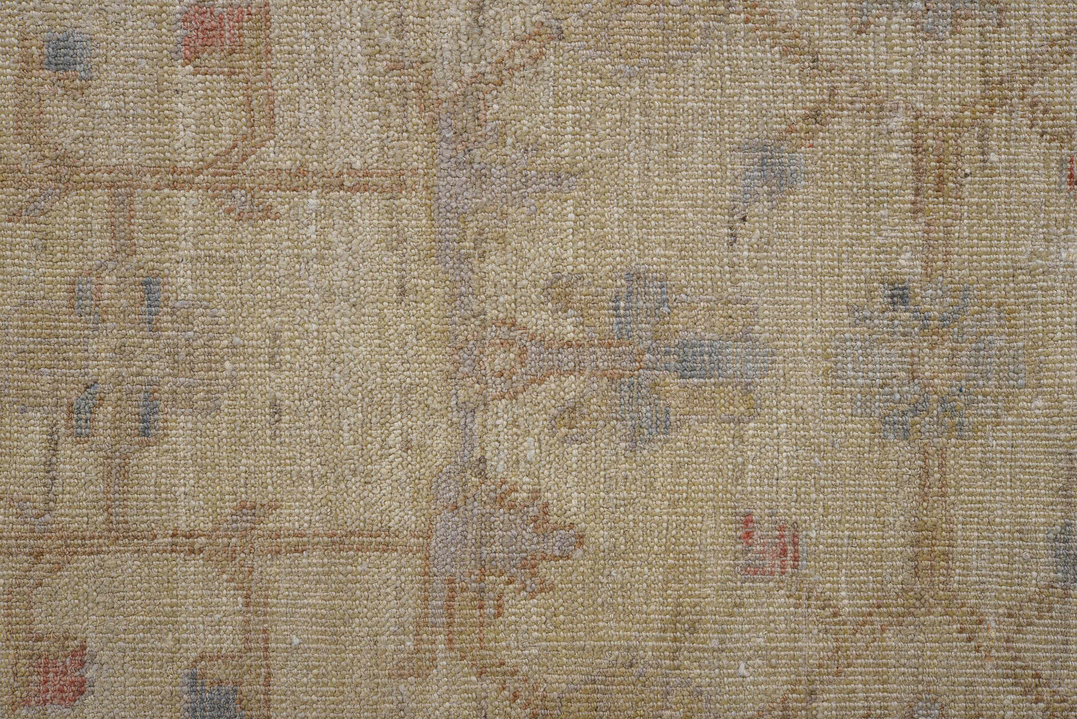 2' x 9' one-of-a-kind handmade vintage Oushak runner rug. Color palette: brown, gray, light gray, silver