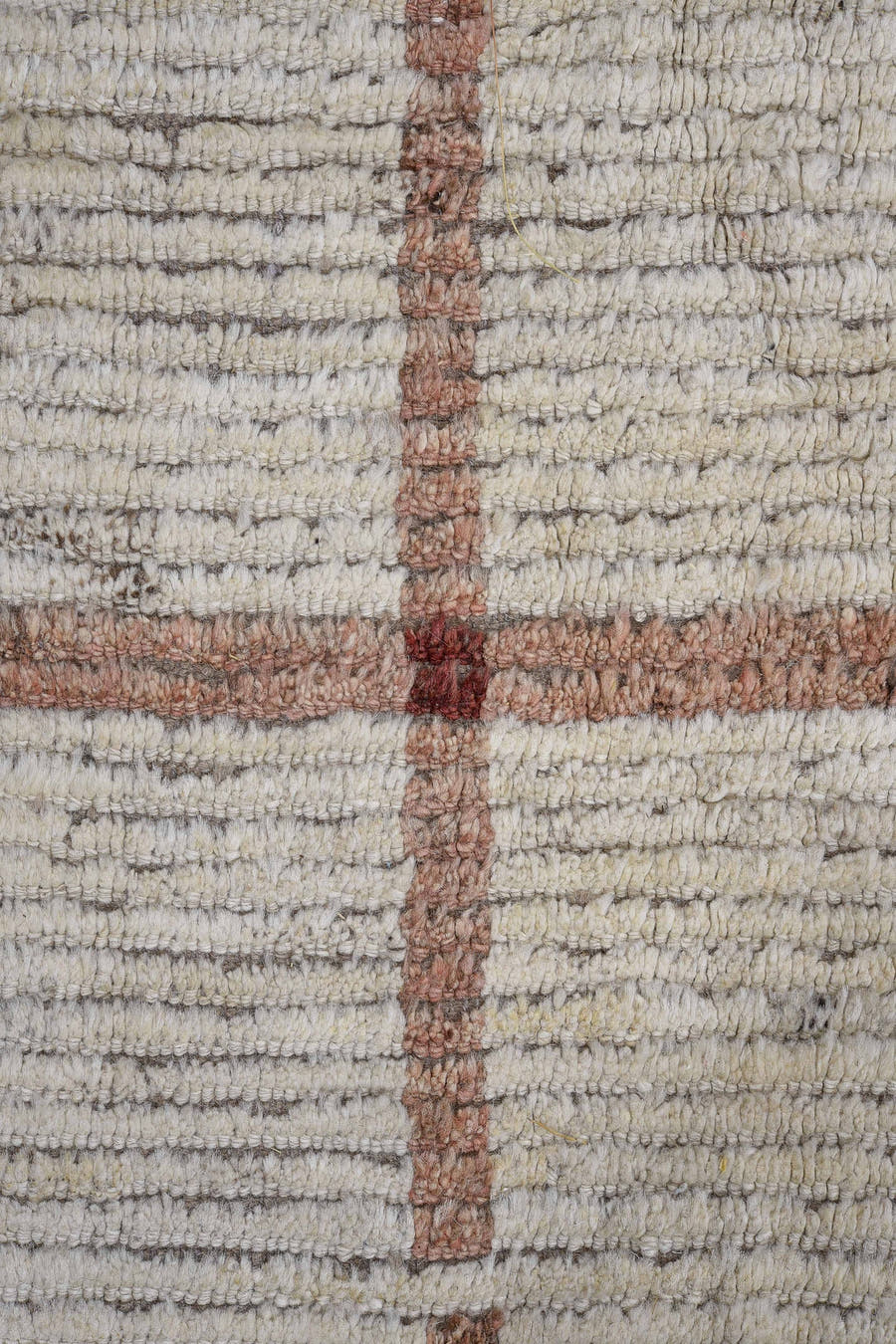 14' x 16' one-of-a-kind handmade vintage Tulu oversize rug. Color palette: ivory, blush, taupe, rose, gray, camel, pink