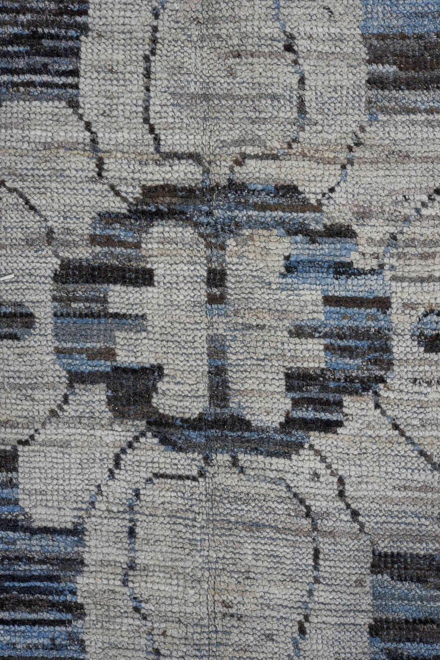 13' x 17' one-of-a-kind handmade vintage Oushak oversize rug. Color palette: slate, ivory, blue, charcoal, steel_blue, gray