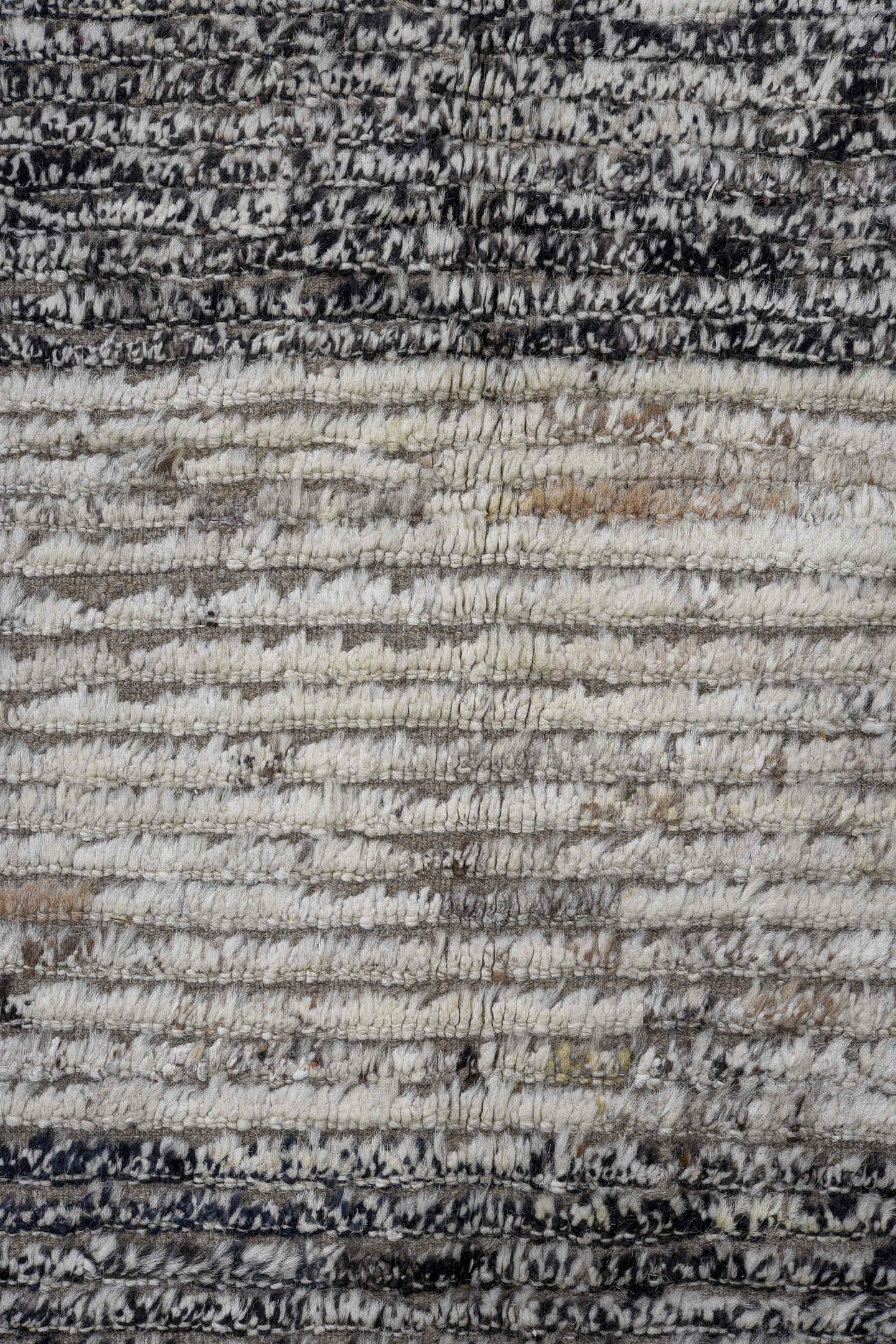 13' x 15' one-of-a-kind handmade vintage Tulu oversize rug. Color palette: ivory, gray, taupe, charcoal, cream, slate, beige