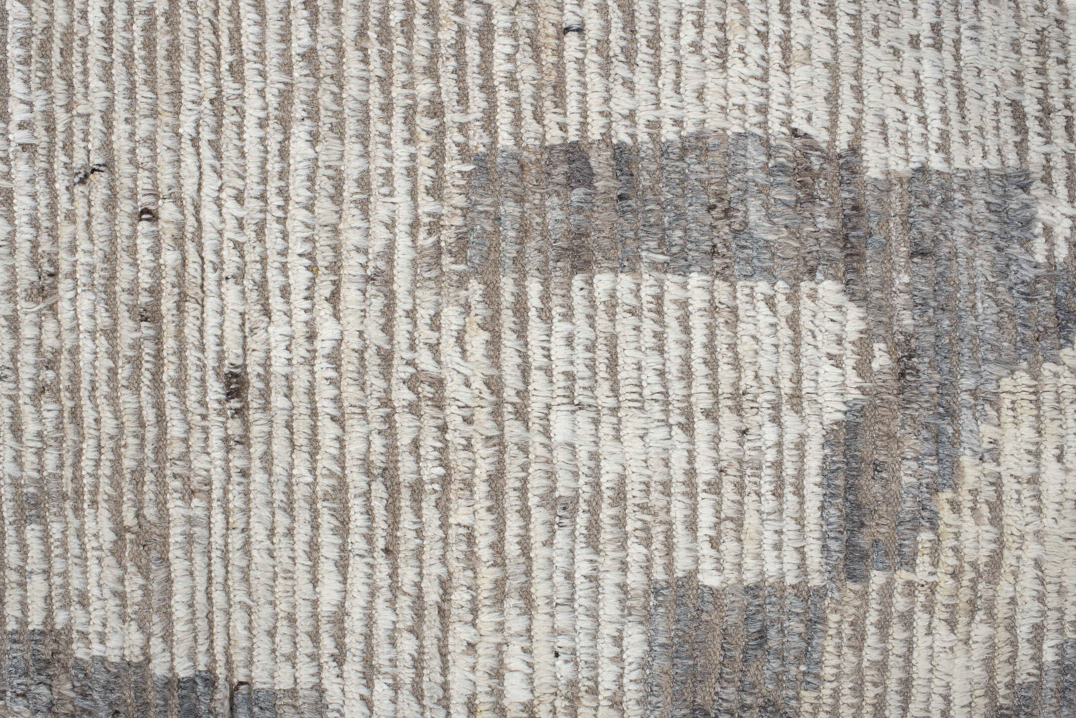 10' x 14' one-of-a-kind handmade vintage Tulu large size rug. Color palette: black, dark gray, dim gray, gainsboro, gray