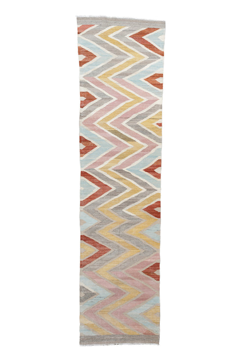 Vintage Kilim Runner Rug (2' x 9')