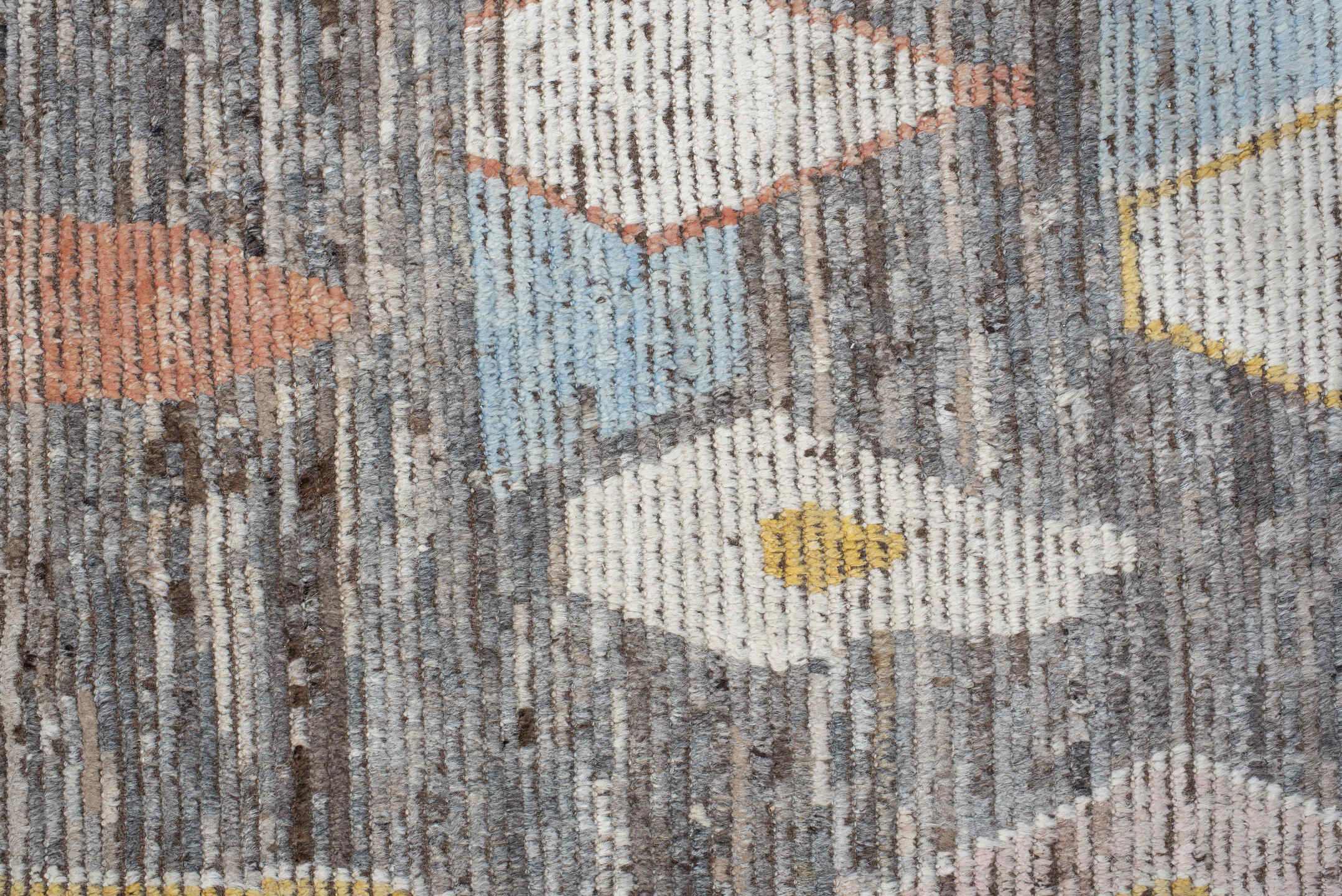 10' x 13' one-of-a-kind handmade vintage Tulu large size rug. Color palette: black, brown, burlywood, charcoal, dark gray