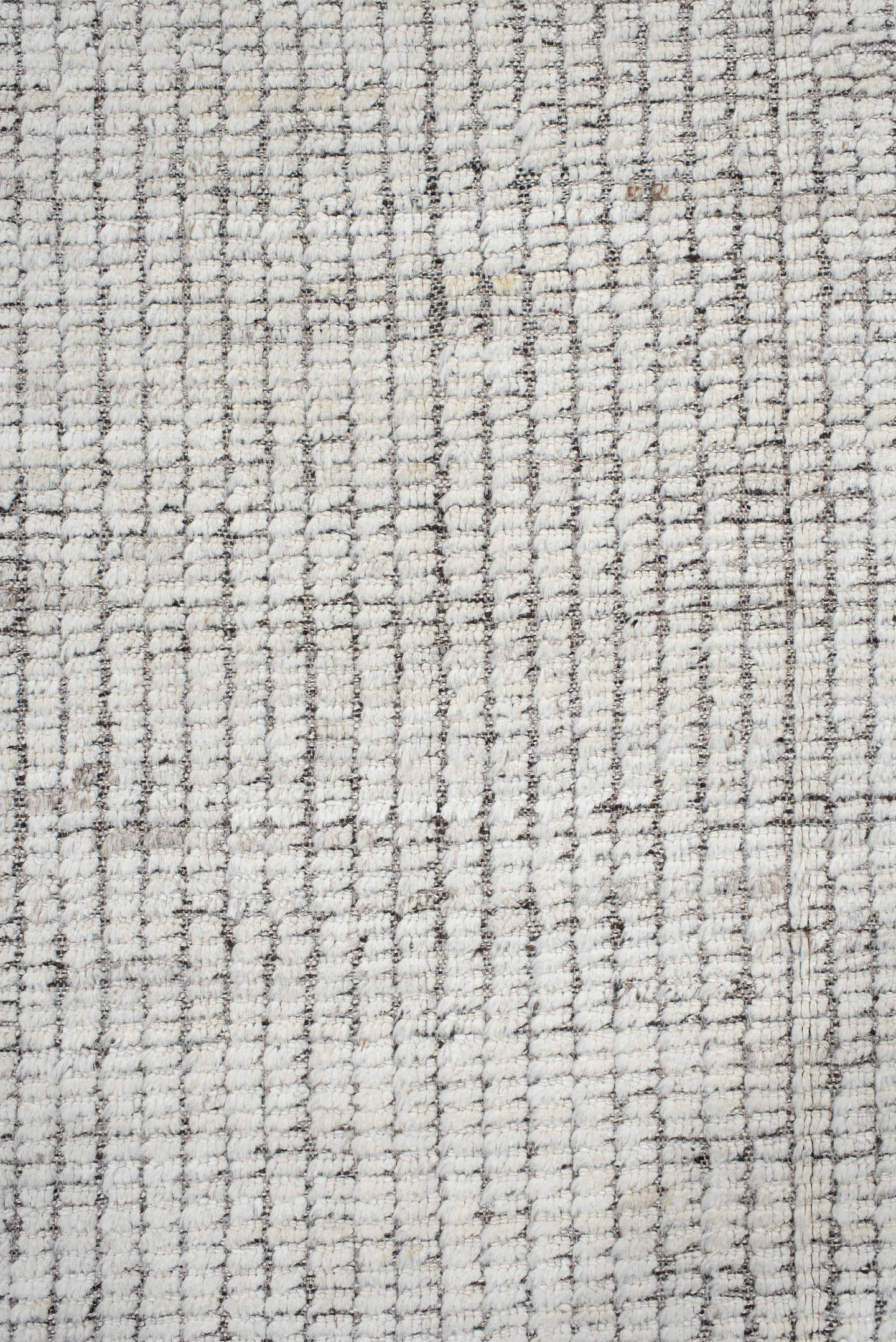 9' x 11' one-of-a-kind handmade vintage Tulu large size rug. Color palette: ivory, gray, taupe, beige