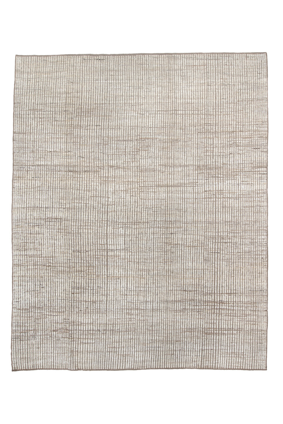 10' x 12' one-of-a-kind handmade vintage Tulu large size rug. Color palette: dark gray, dim gray, floral white, gray