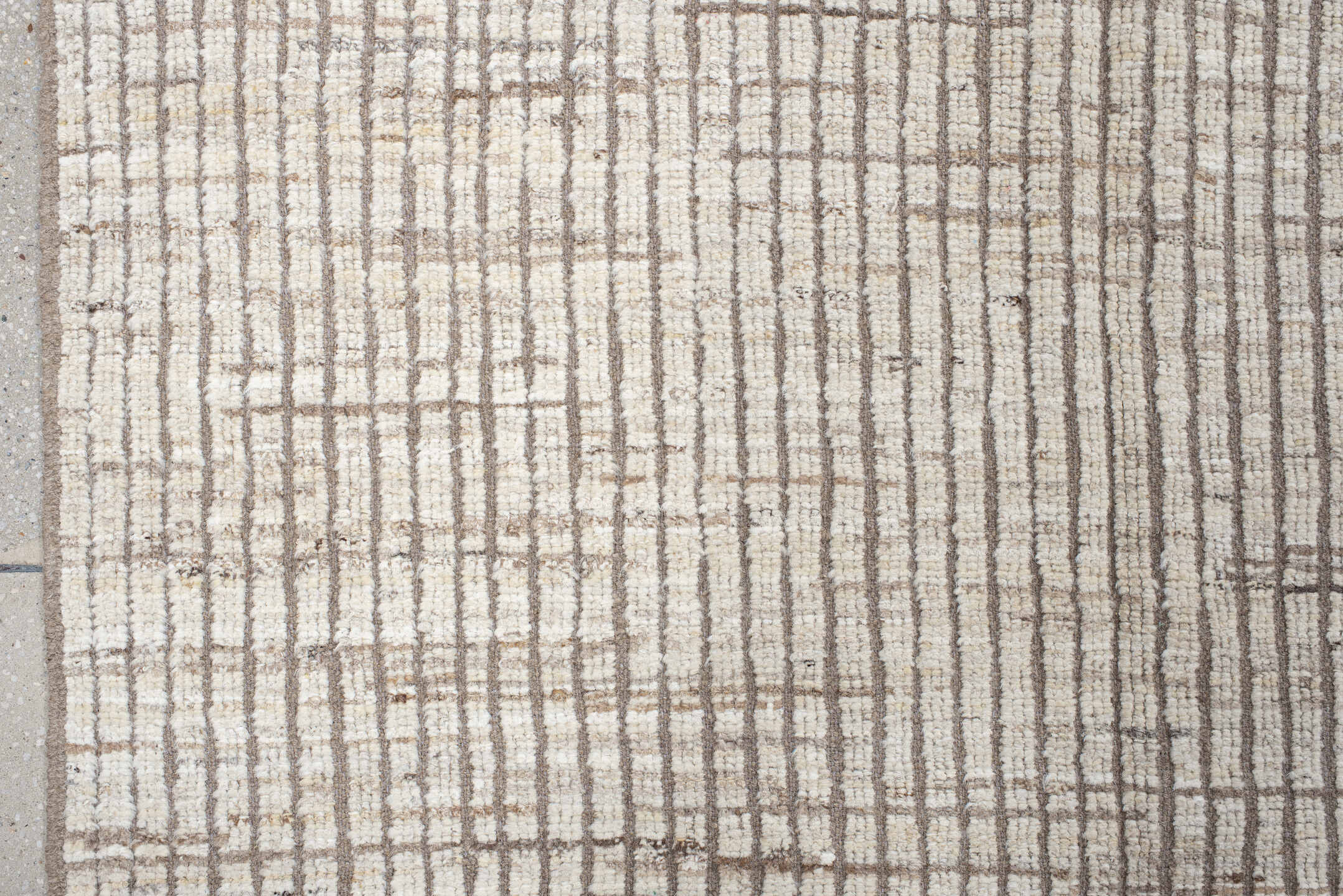 10' x 12' one-of-a-kind handmade vintage Tulu large size rug. Color palette: dark gray, dim gray, floral white, gray