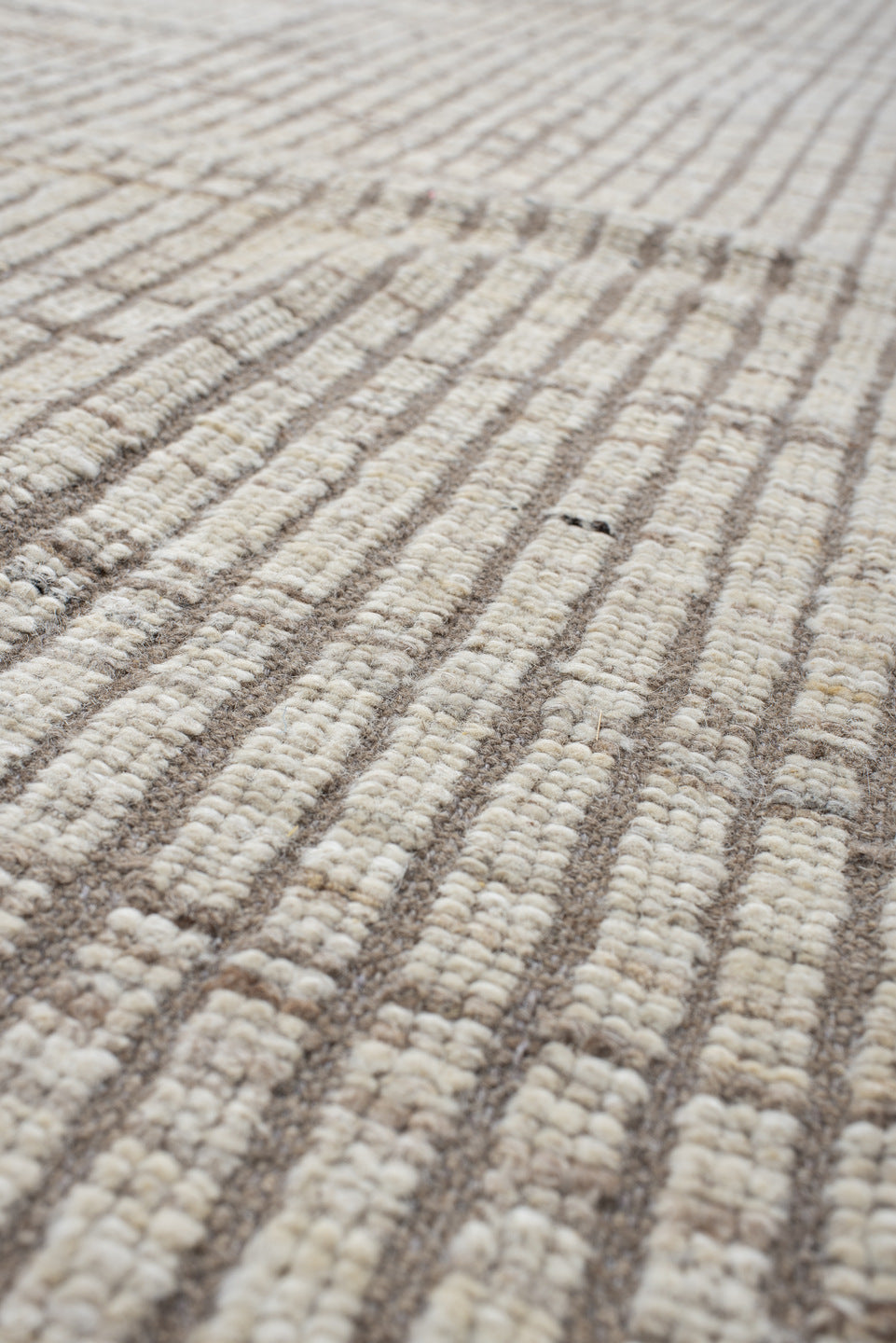 10' x 12' one-of-a-kind handmade vintage Tulu large size rug. Color palette: dark gray, dim gray, floral white, gray