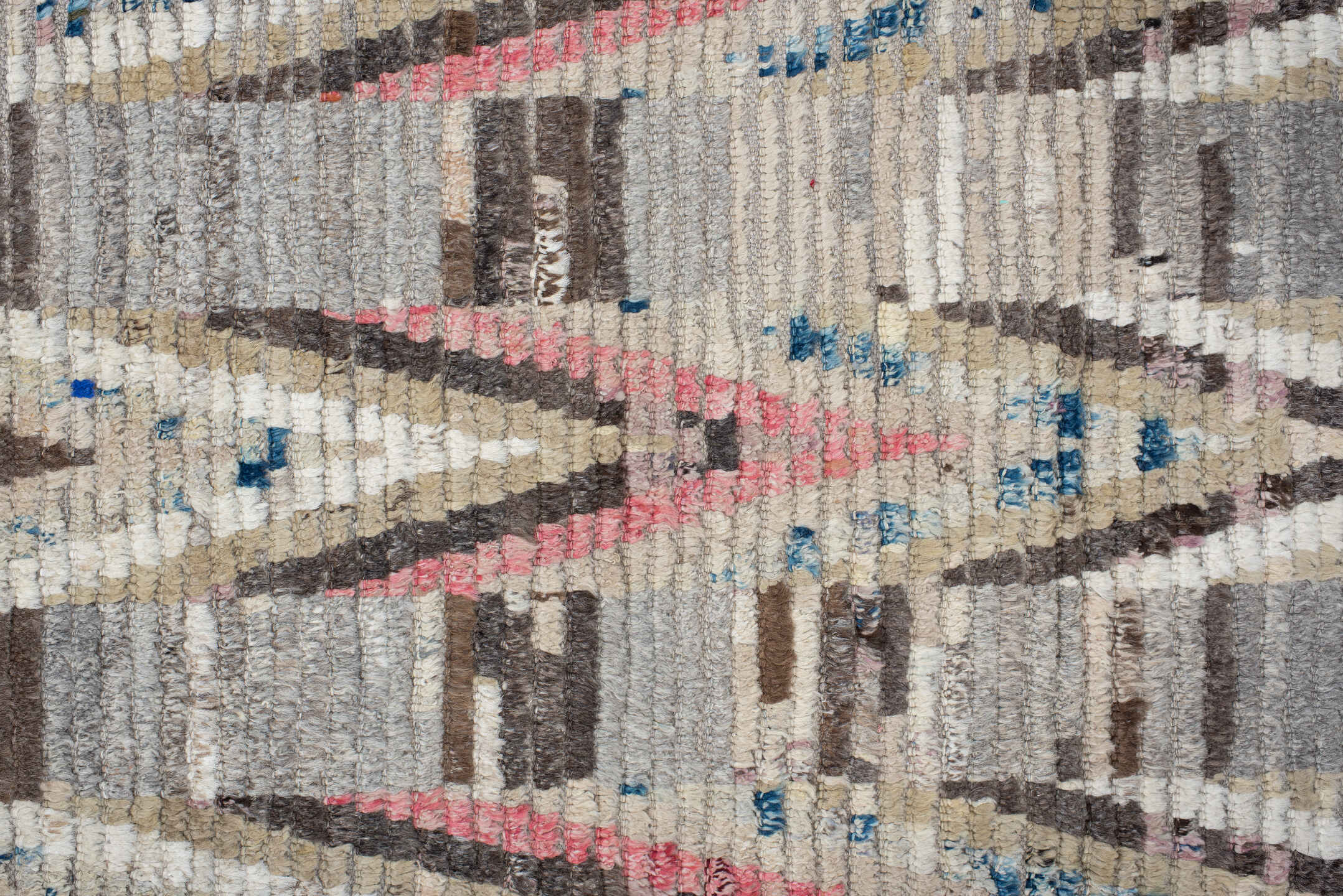 3' x 15' one-of-a-kind handmade vintage Tulu runner rug. Color palette: arapawa, blue, brown, dark gray, dim gray, fiord