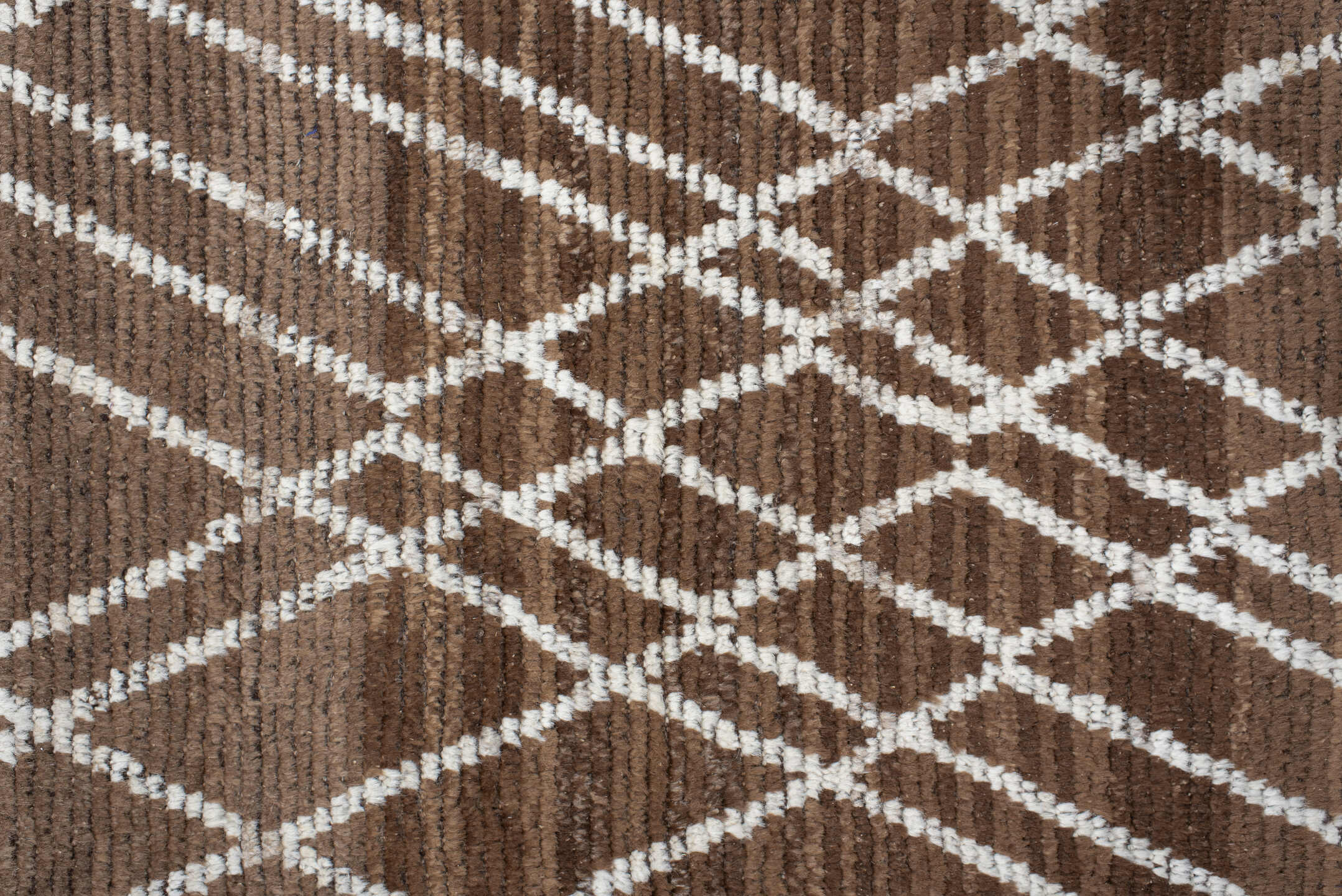 3' x 15' one-of-a-kind handmade vintage Tulu runner rug. Color palette: gray, off-white, black, light gray, pink, brown