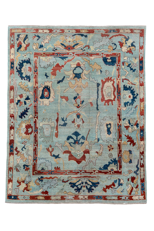 Vintage Oushak Area Rug (7' x 9')