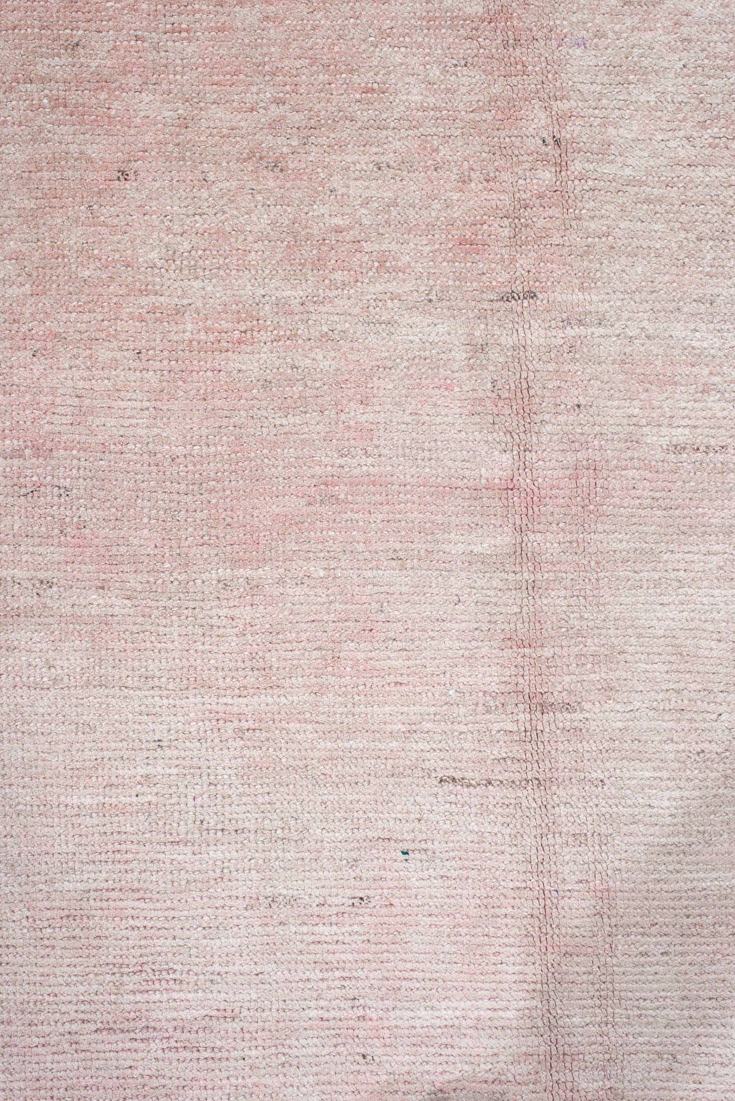 11' x 15' one-of-a-kind handmade vintage Tulu oversize rug. Color palette: blush, ivory, rose, taupe, pink, red, beige, gray