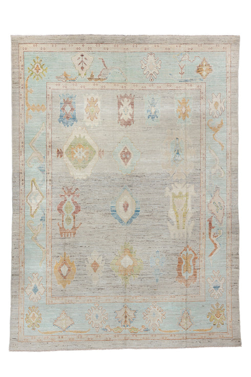 Vintage Oushak Area Rug (9' x 13')