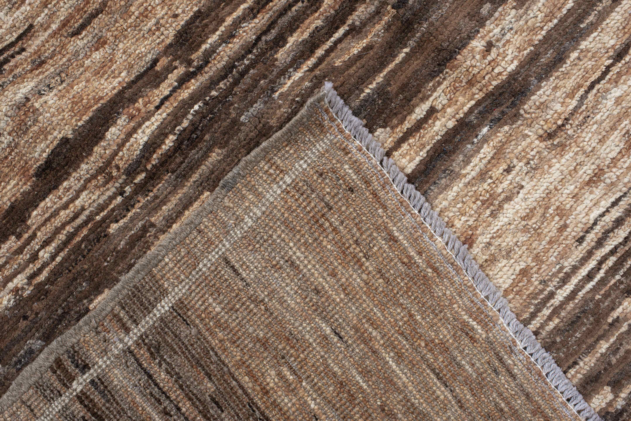 12' x 15' one-of-a-kind handmade vintage Tulu oversize rug. Color palette: ivory, taupe, camel, sky_blue, blush, beige, gray