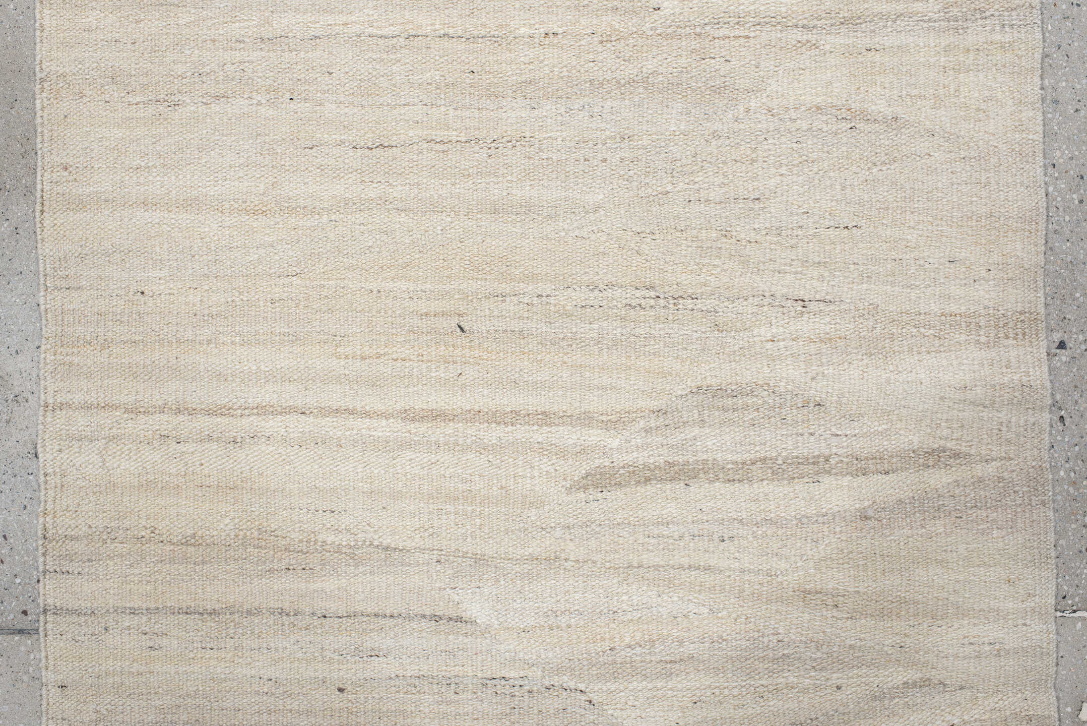 3' x 15' one-of-a-kind handmade vintage Kilim runner rug. Color palette: brown, gainsboro, gray, light gray, off-white, pink