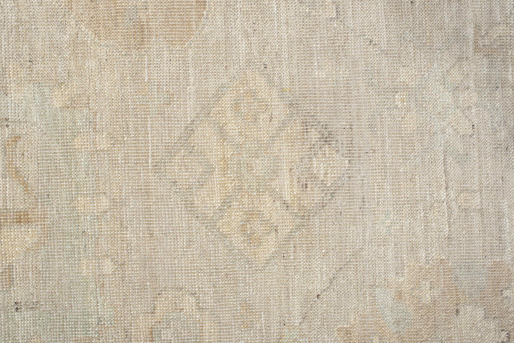 10' x 14' one-of-a-kind handmade vintage Oushak large size rug. Color palette: brown, gray, light gray, off-white, orange