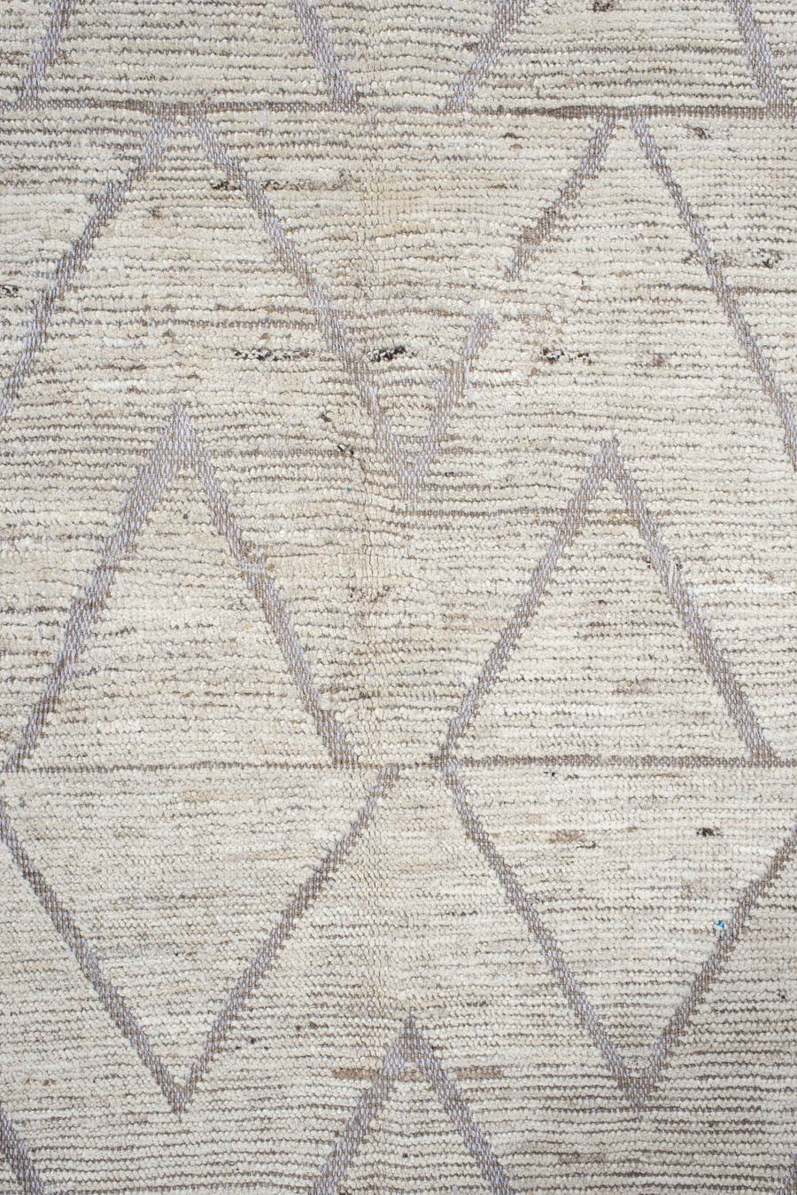 13' x 14' one-of-a-kind handmade vintage Tulu oversize rug. Color palette: ivory, taupe, gray, greige, beige