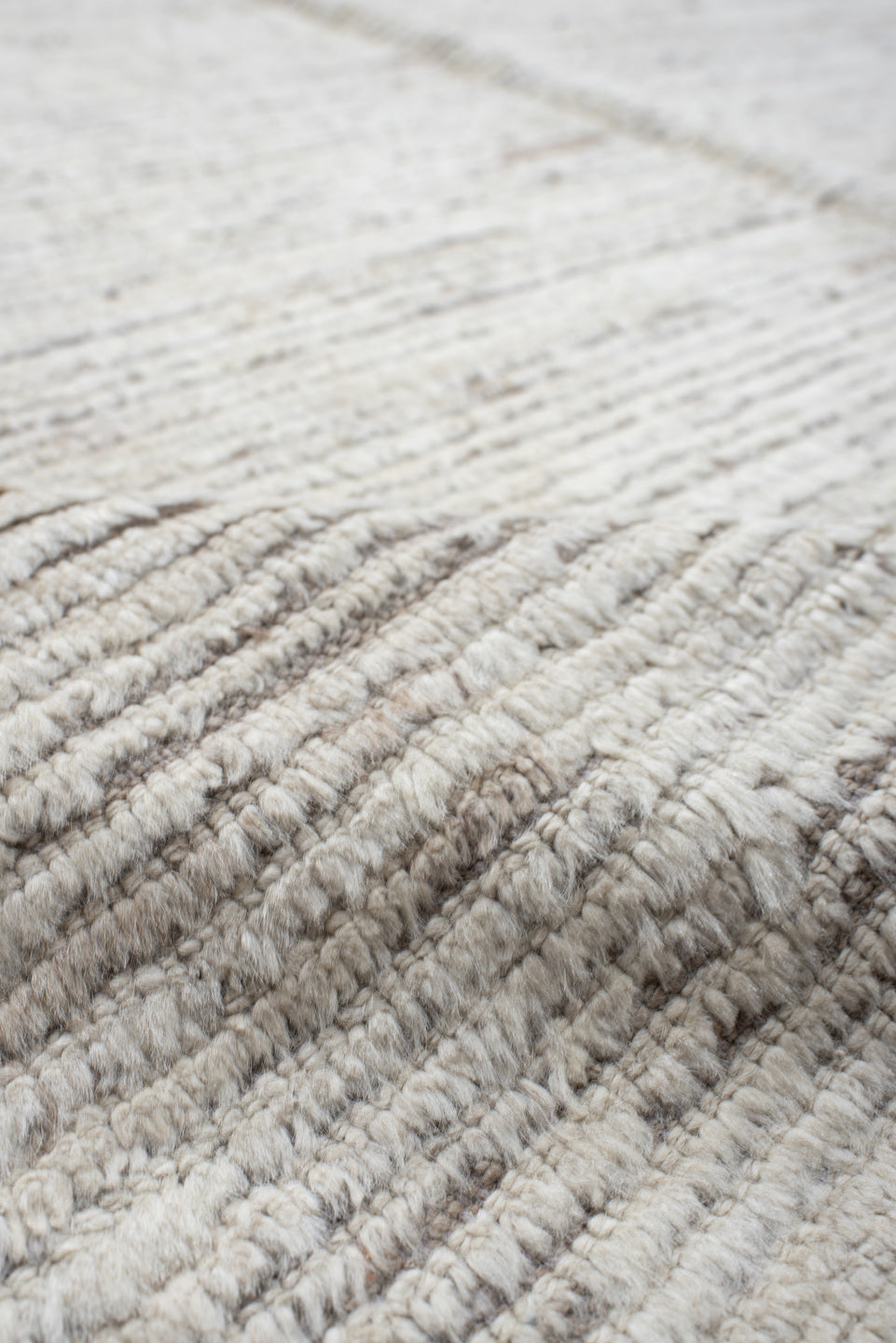 12' x 14' one-of-a-kind handmade vintage Tulu oversize rug. Color palette: dark gray, gainsboro, gray, light blue