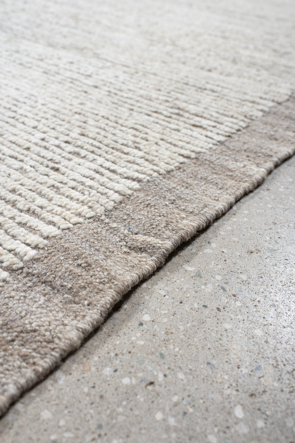 12' x 14' one-of-a-kind handmade vintage Tulu oversize rug. Color palette: dark gray, gainsboro, gray, light blue