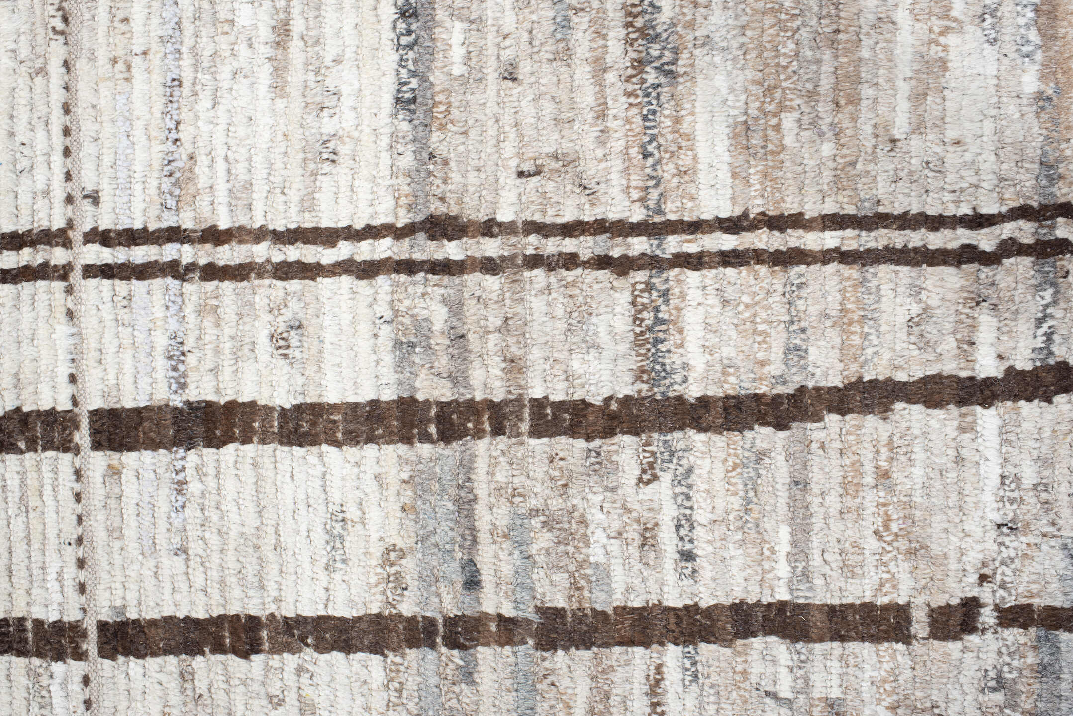 9' x 11' one-of-a-kind handmade vintage Tulu large size rug. Color palette: brown, dark gray, dim gray, gainsboro, gray