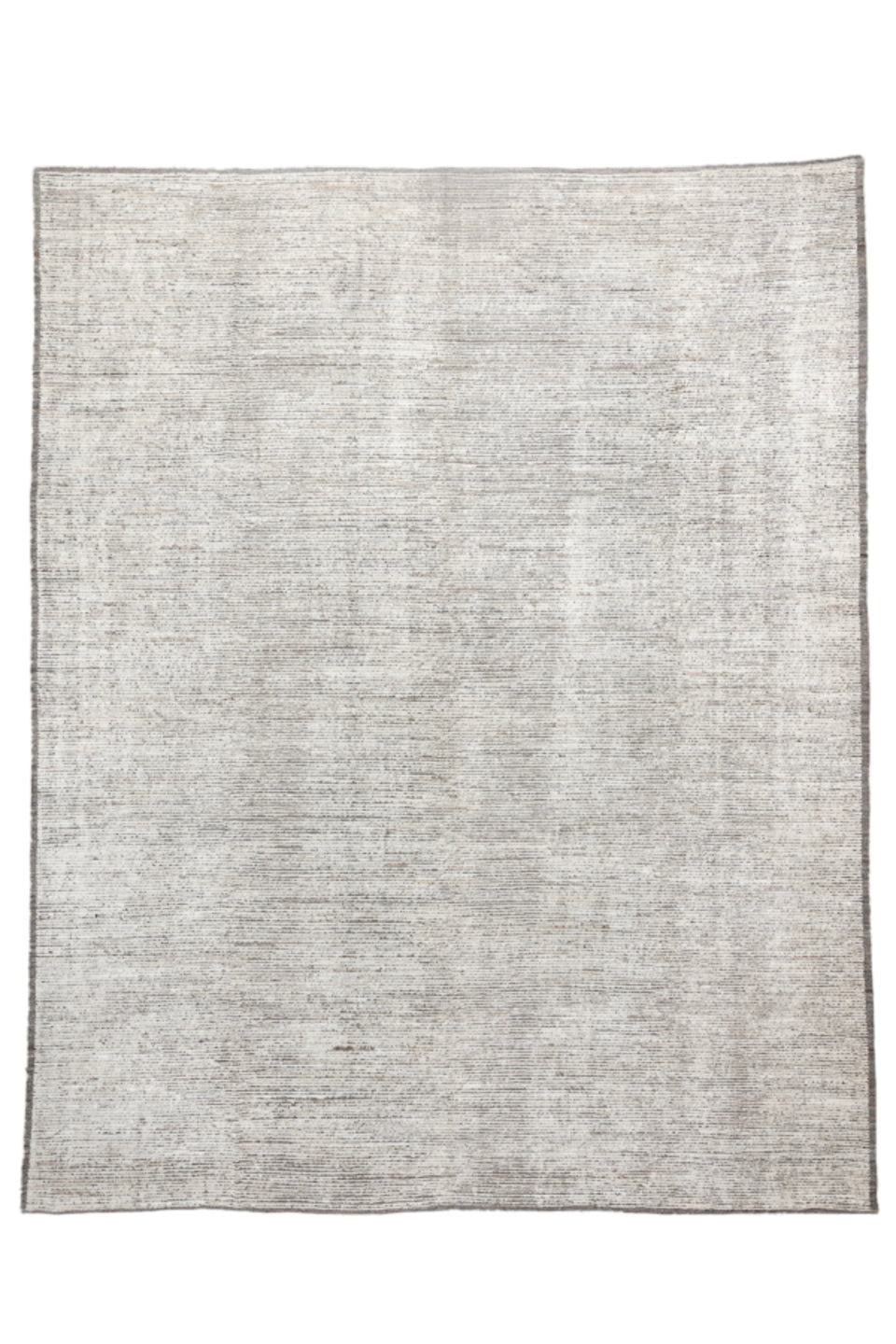 11' x 14' one-of-a-kind handmade vintage Tulu oversize rug. Color palette: dark gray, gainsboro, gray, light gray, off-white