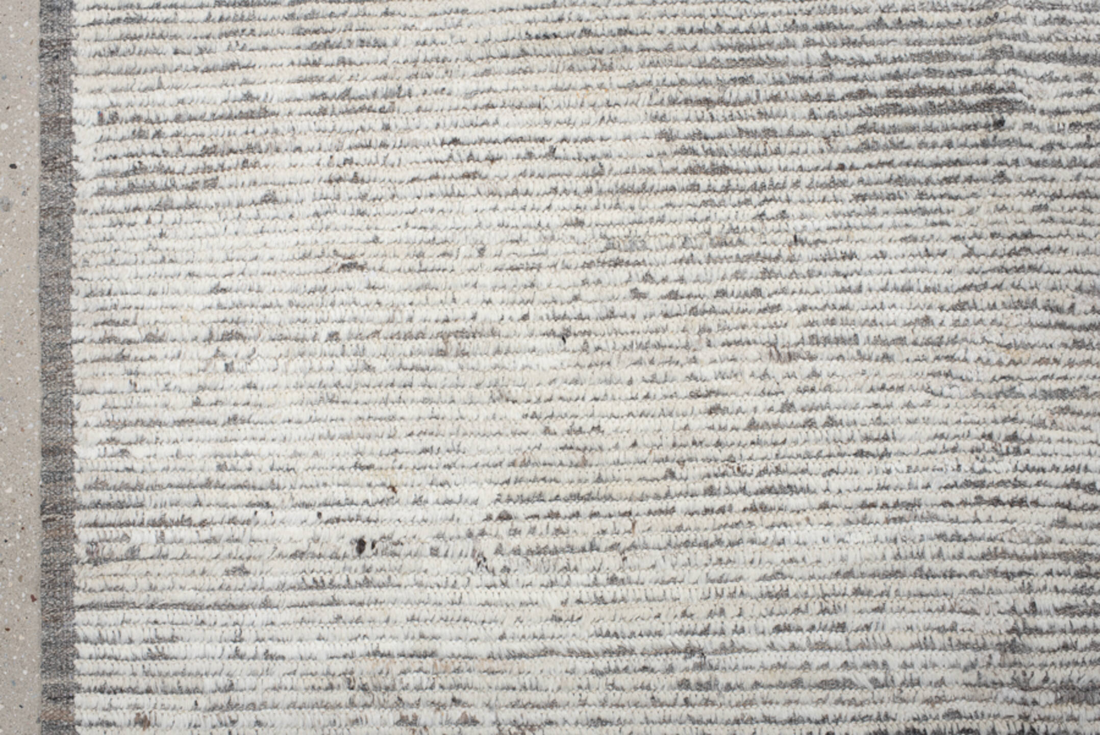 11' x 14' one-of-a-kind handmade vintage Tulu oversize rug. Color palette: dark gray, gainsboro, gray, light gray, off-white