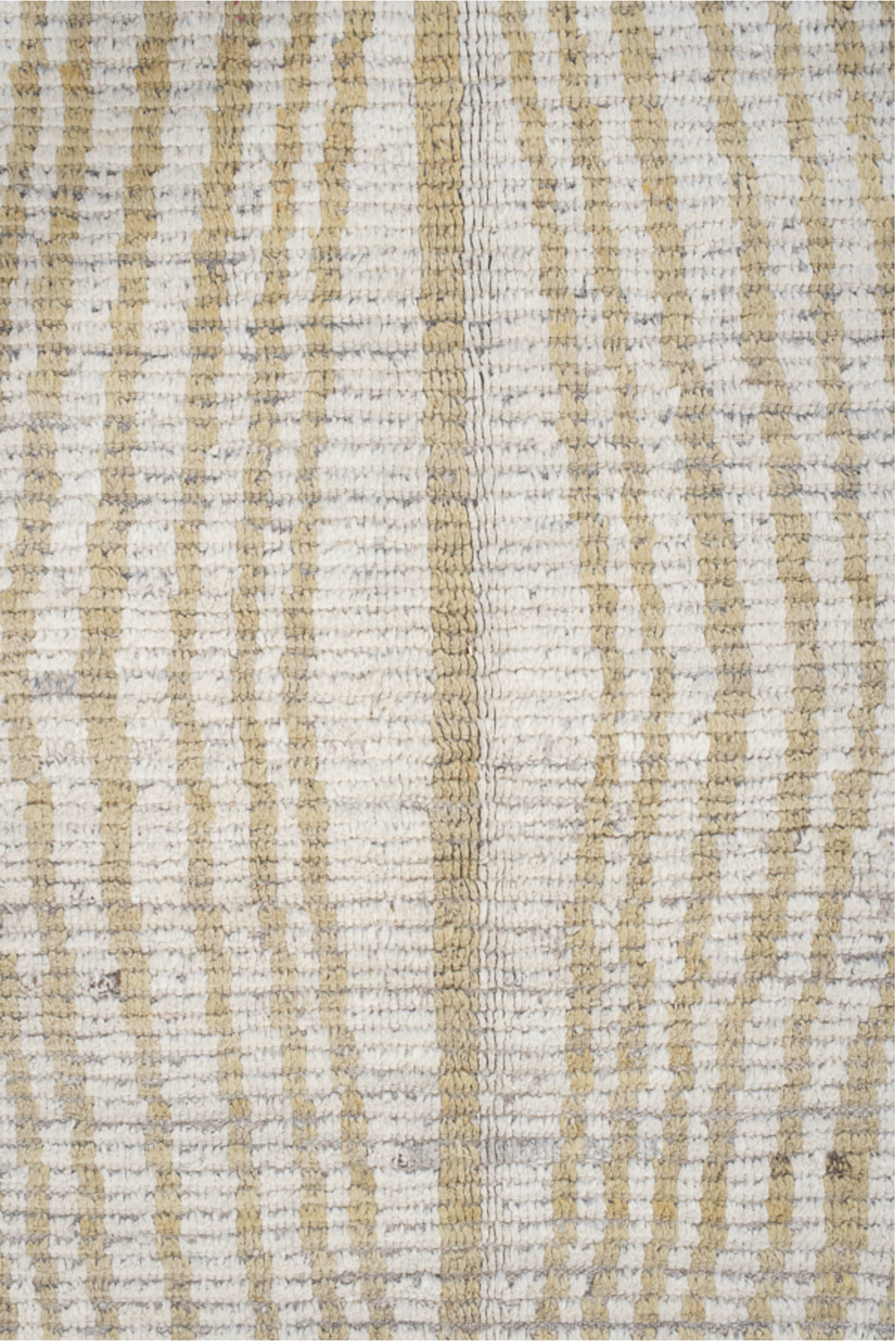 11' x 14' one-of-a-kind handmade vintage Tulu oversize rug. Color palette: ivory, gray, cream, gold, charcoal, rose, taupe