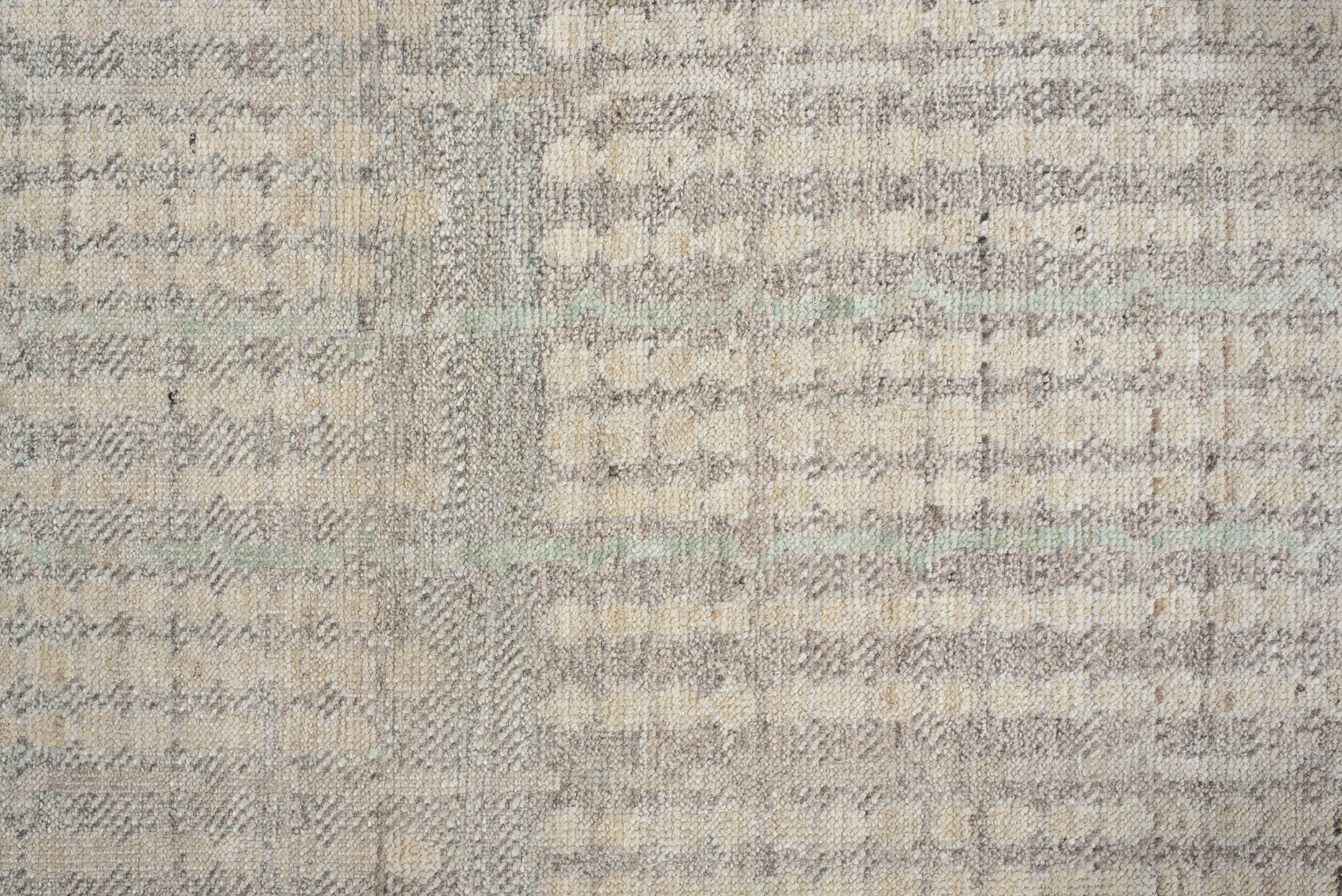 3' x 13' one-of-a-kind handmade vintage Tulu runner rug. Color palette: antiquewhite, brown, dark gray, gray, light gray