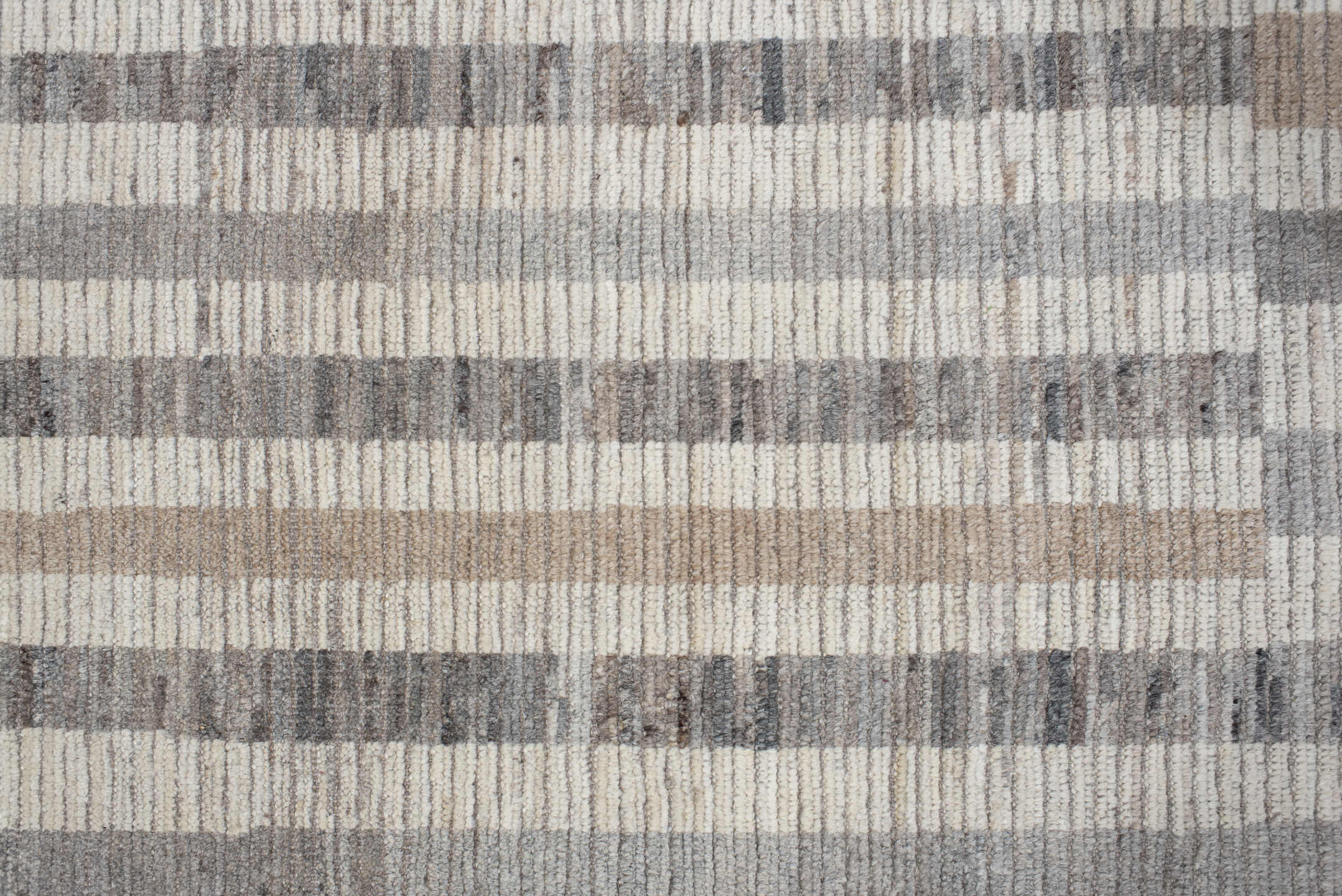 3' x 12' one-of-a-kind handmade vintage Tulu runner rug. Color palette: light gray, off-white, gray, gainsboro, dim gray