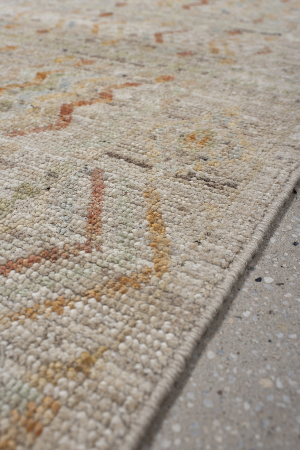 3' x 9' one-of-a-kind handmade vintage Kilim runner rug. Color palette: brown, burlywood, dim gray, gray, light gray