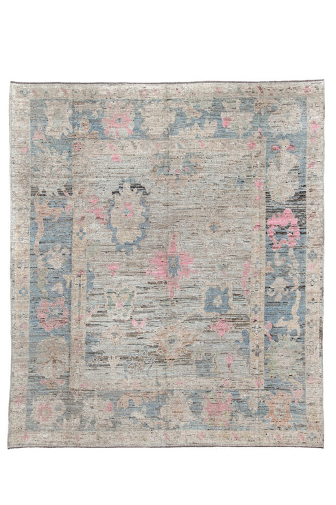 Vintage Oushak Area Rug (8' x 9')