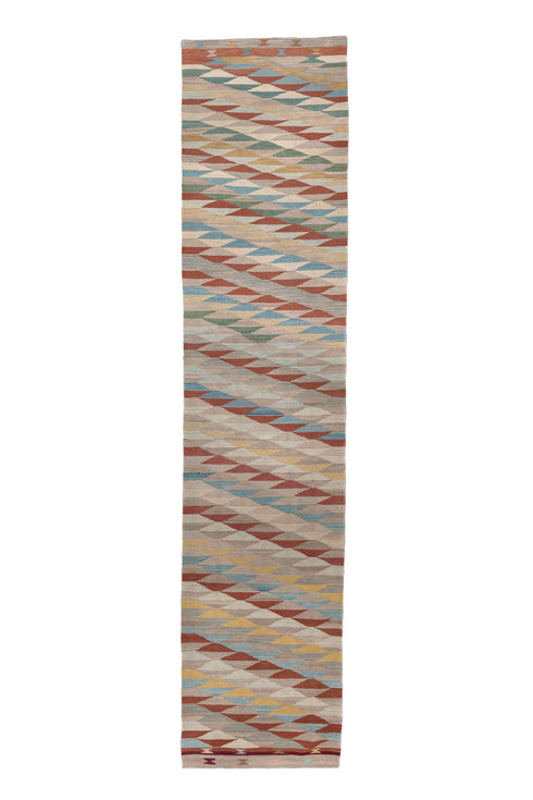 Vintage Kilim Runner Rug (2' x 12')