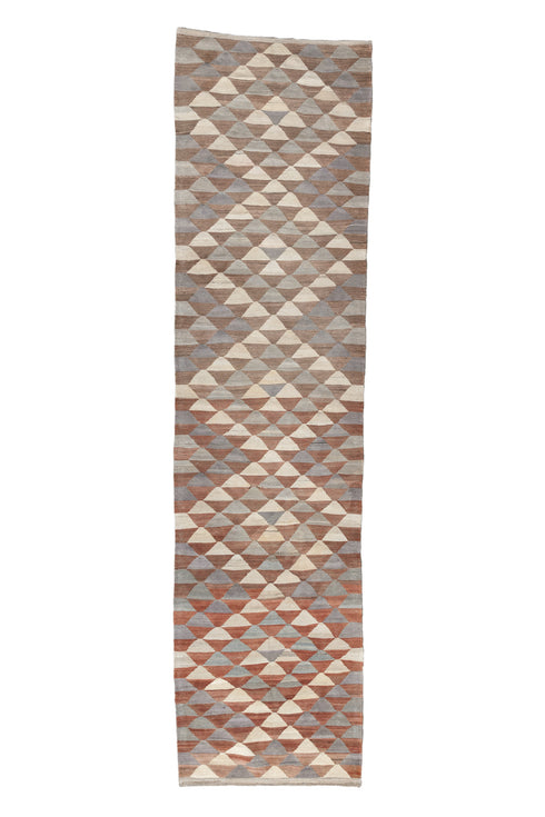 Vintage Kilim Runner Rug (2' x 10')