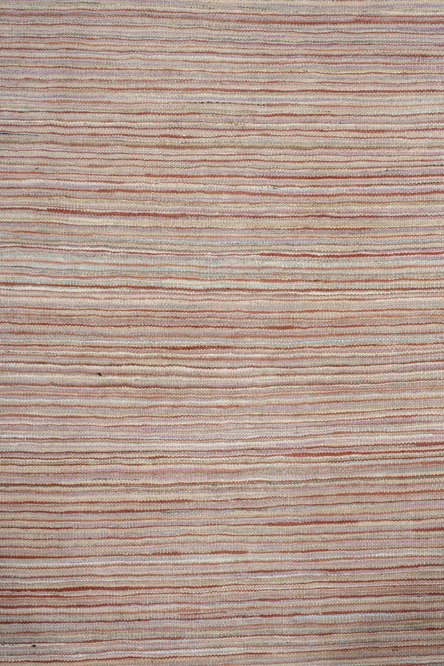 2' x 12' one-of-a-kind handmade vintage Kilim runner rug. Color palette: ivory, rust, slate, muted blue, taupe, terracotta
