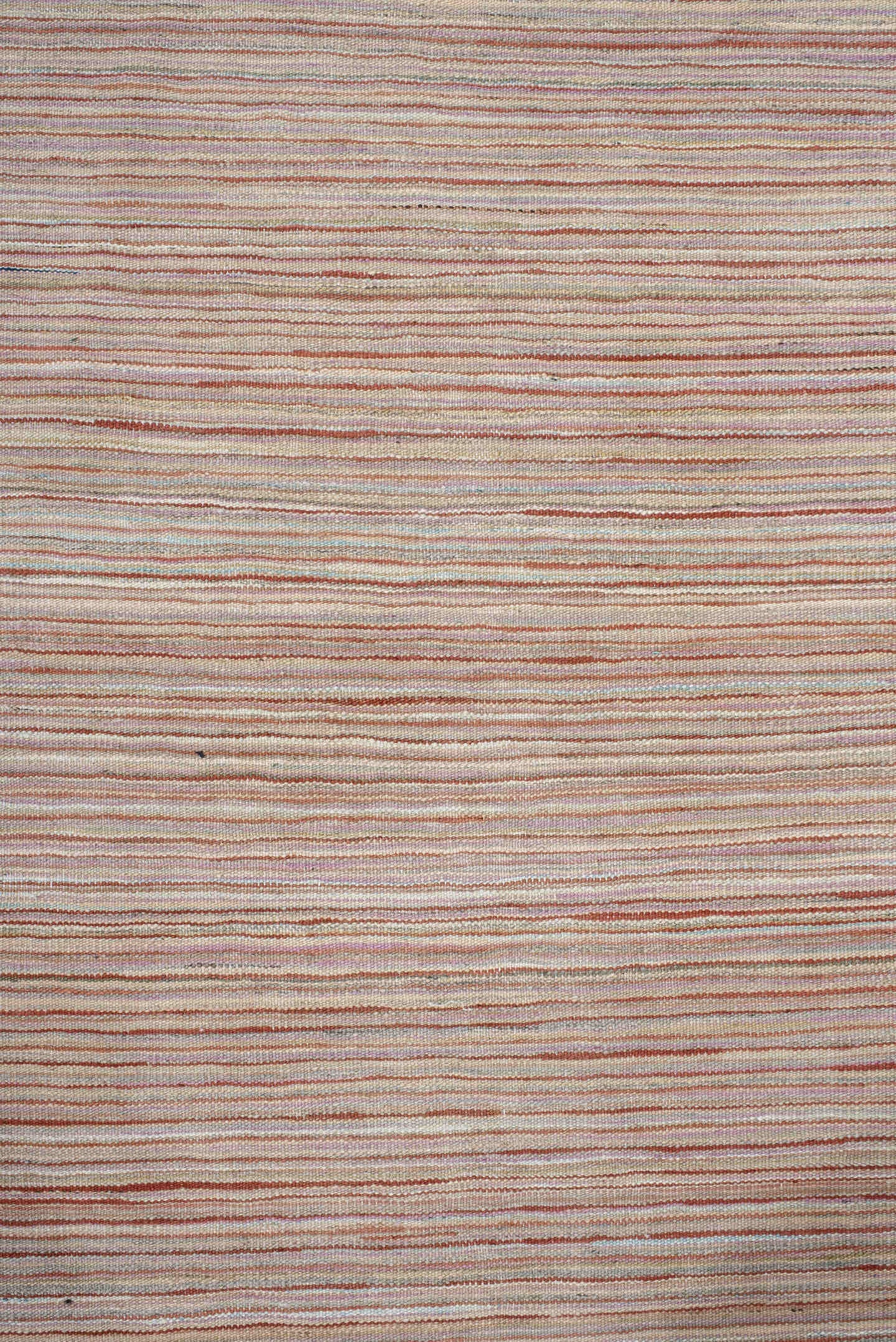 2' x 12' one-of-a-kind handmade vintage Kilim runner rug. Color palette: ivory, rust, slate, muted blue, taupe, terracotta