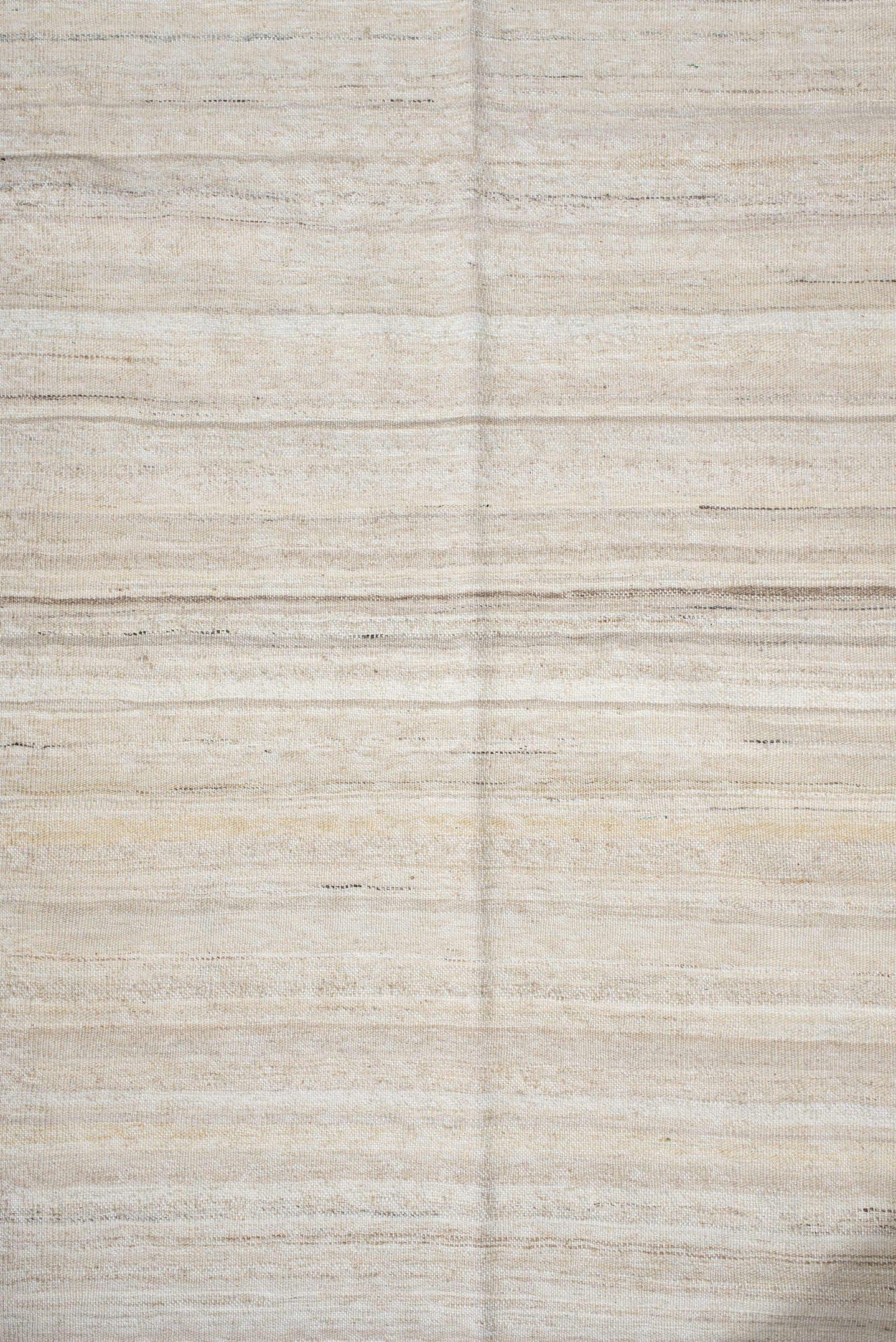 2' x 9' one-of-a-kind handmade vintage Kilim runner rug. Color palette: ivory, cream, beige, taupe, sand, light gray, gray