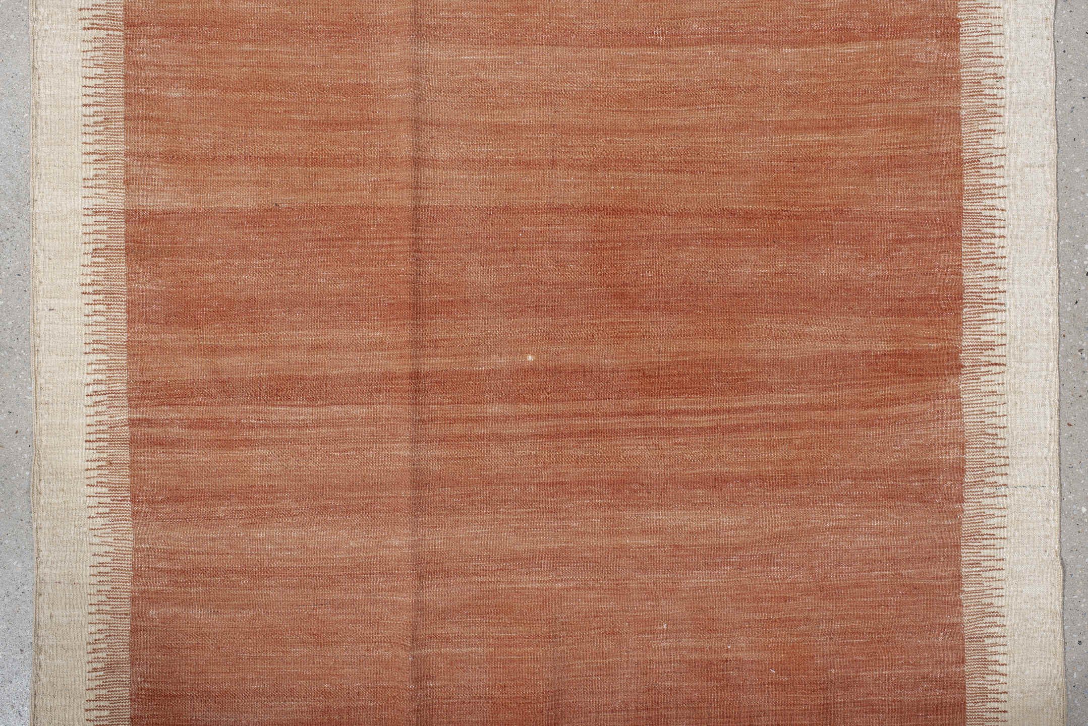 2' x 10' one-of-a-kind handmade vintage Kilim runner rug. Color palette: brown, gray, light gray, off-white, pink, sienna