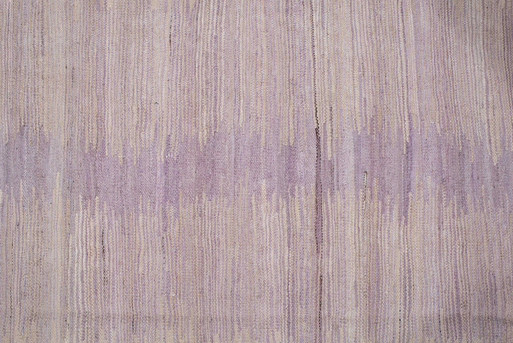 3' x 12' one-of-a-kind handmade vintage Kilim runner rug. Color palette: gray, light gray, off-white, pink, silver