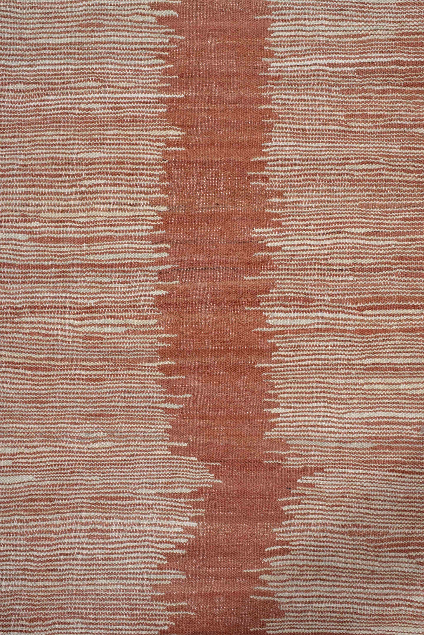 2' x 12' one-of-a-kind handmade vintage Kilim runner rug. Color palette: ivory, terra cotta, cream, terracotta, brown