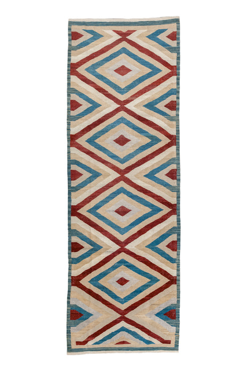 Vintage Kilim Runner Rug (3' x 9')