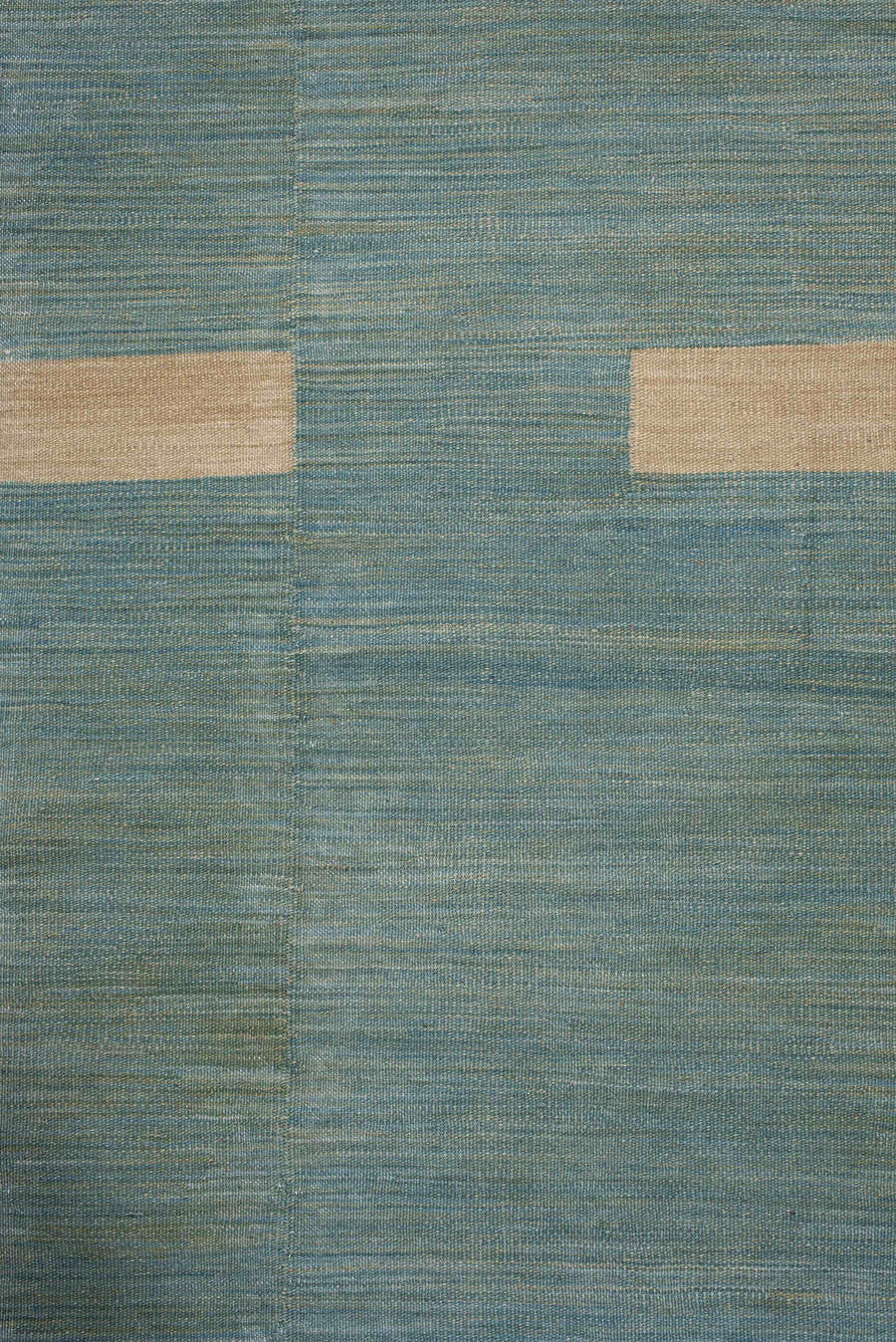 2' x 7' one-of-a-kind handmade vintage Kilim runner rug. Color palette: aqua, ivory, blush, sky blue, sage, teal, pink