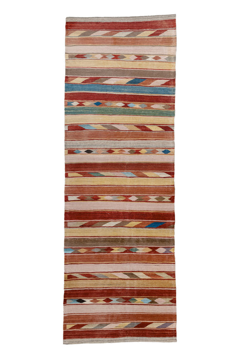 Vintage Kilim Runner Rug (3' x 9')